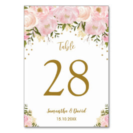 Rosan vid  Blommigten Guld Bröllop Bordsnummer