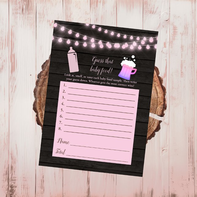 Rosan vid bryggning i baby gissar att  vid matdusc inbjudningar (Skapare uppladdad)