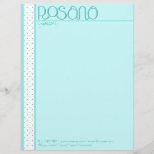 Rosana blå Letterhead Brevhuvud