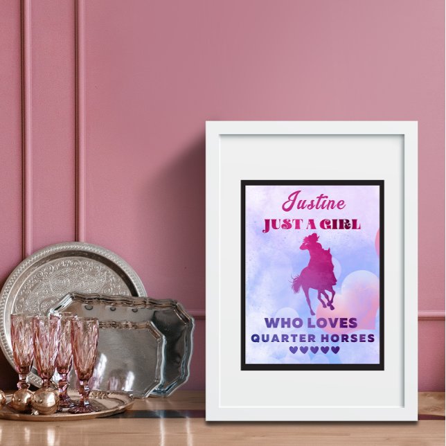 Rosans anpassade namn Bara en flicka som Kärlek hä Poster (Skapare uppladdad)