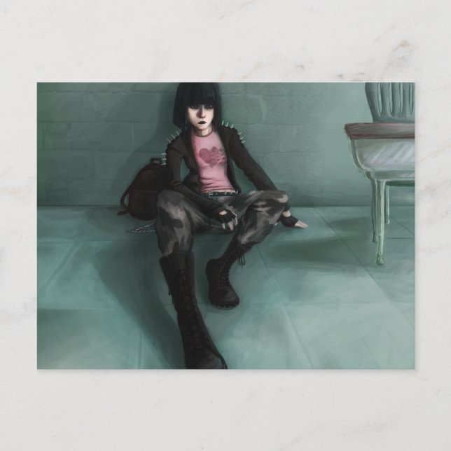 Rosans beröring vykort (Framsida)