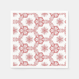 Rosans geometri pappersservett