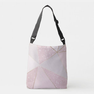 Rosans geometriska design - skuggor axelväska