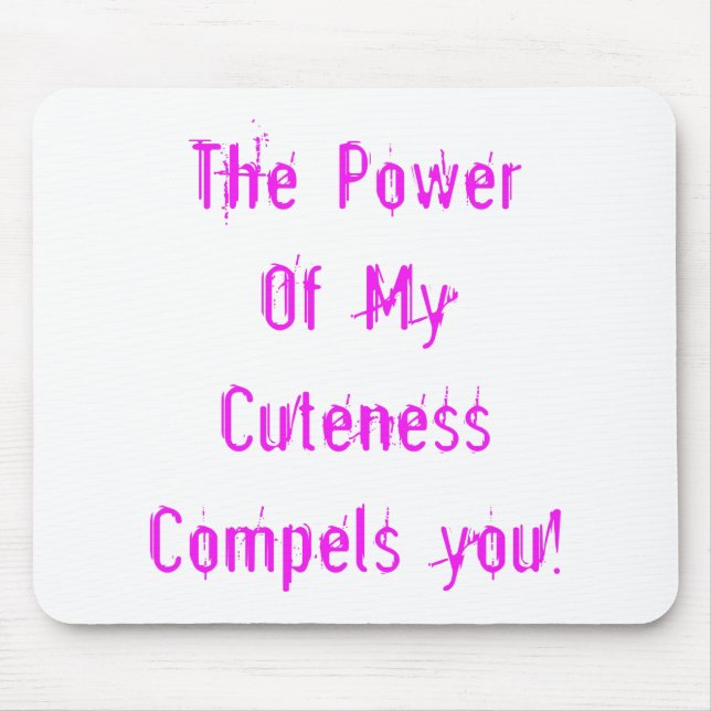 Rosans kraft för min skönhet musmatta (Framsidan)