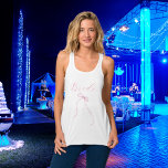 Rosans Möhippa Linne Med Racerback<br><div class="desc">En t-shirt för en möhippa- eller bachelorettfest. Framsida: en rosa båge och ord: Bride Back: Personalize and add the namn of the bride to be,  add the party date.</div>