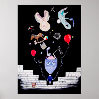 Rosans mur 20 x 28 poster