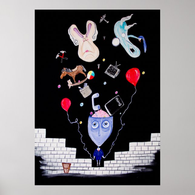 Rosans mur 20 x 28 poster (Framsidan)