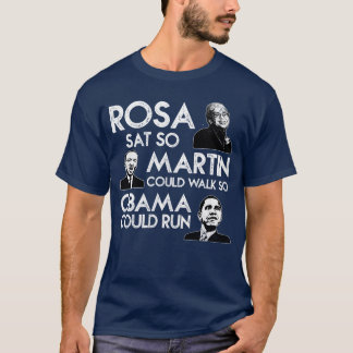 RosaObama Afroamerikansk Svarta historiemånaden BL T Shirt