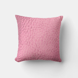 Rosapink Falskt Läderdesign Kudde