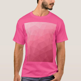 Rosapink gradient geometriskt nätmönster t shirt