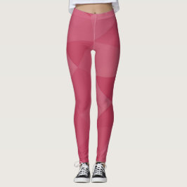 Rosapink ljus geometrisk mesh-mönster leggings