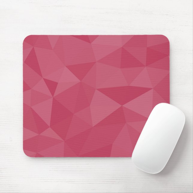 Rosapink ljus geometrisk mesh-mönster musmatta (Med mus)