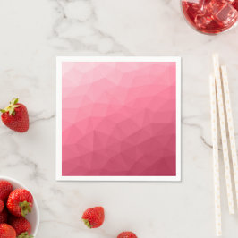 Rosapink ljus Gradient Geometrisk Mesh Mönster Pappersservett