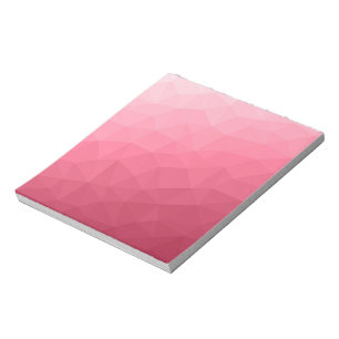 Rosapink ljus Gradient Geometriskt nätmönster Anteckningsblock