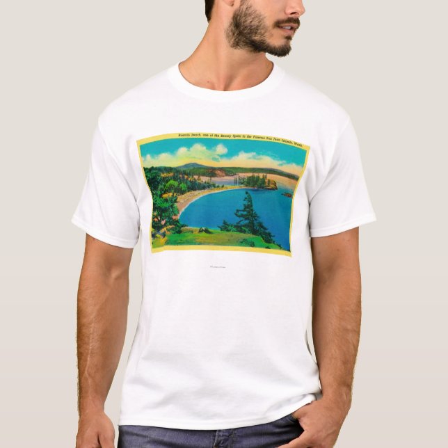 Rosario strand i San Juan öar, Washington Tee Shirt (Framsida)