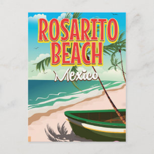 Rosarito Beach Mexican reseaffisch Vykort