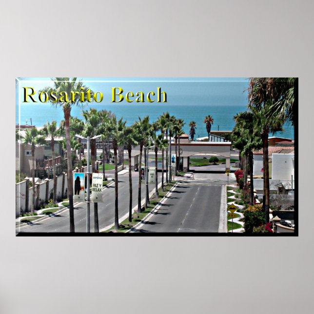 Rosarito Mexico Beach Poster (Framsidan)