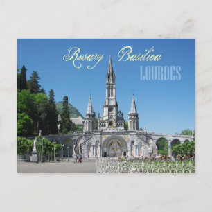 Rosary Basilica, Lourdes, Frankrike Vykort