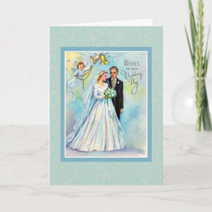Rosary Bride Groom Angel, katolskt Bröllop-kort Kort
