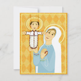 Rosary Flat Card