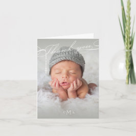 Rosary Kor Monogram Scripted Photo Religiösa Tack Kort