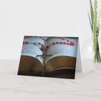Rosary och Bible 1 Kort