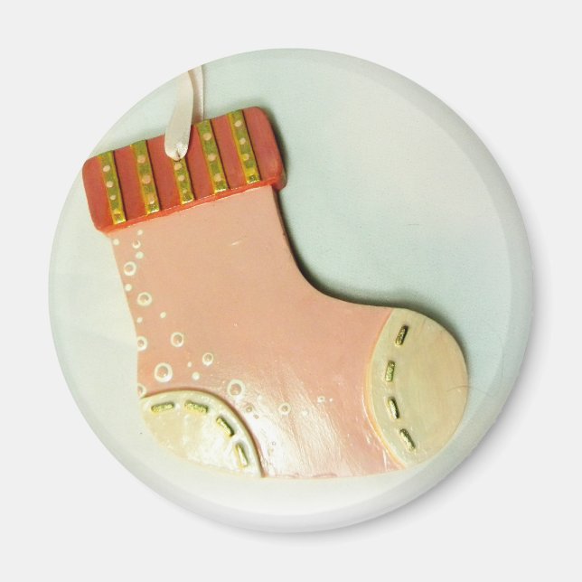 Rosasockaprydnad Magnet (Framsidan)