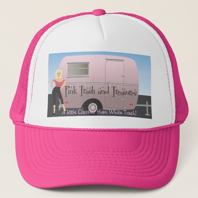 Rosasopor- och skattlogotyp truckerkeps (Framsida)