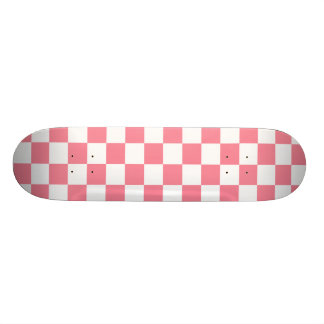 Rosasvart & rutigt Skateboarddäck för vit Mini Skateboard Bräda 18,5 Cm