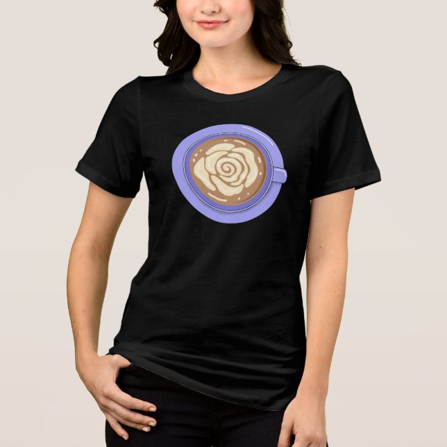 Rosblom Latte  T Shirt (Framsida)