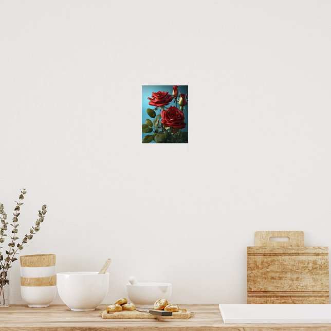Rosblomma Poster (Kök)