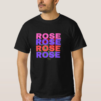 Rosblomma Typografi T-ShirtT-Shirt T Shirt