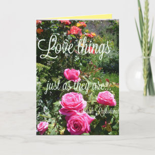 Rosblommor Kärlek Ting som de är Citat Kort