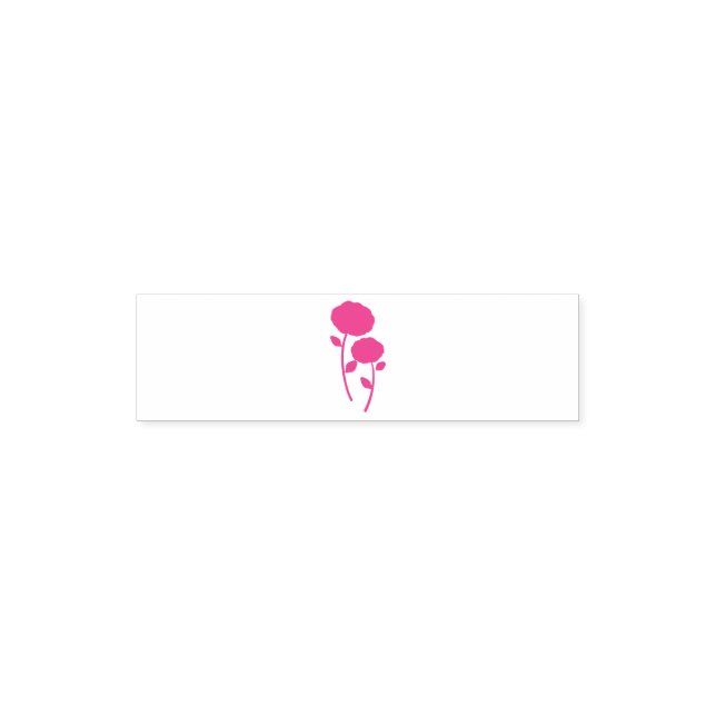 Rosblommor Självfärgande Stämpel (Design)