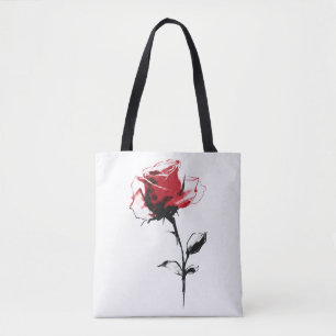 Rosblomning Tygkasse