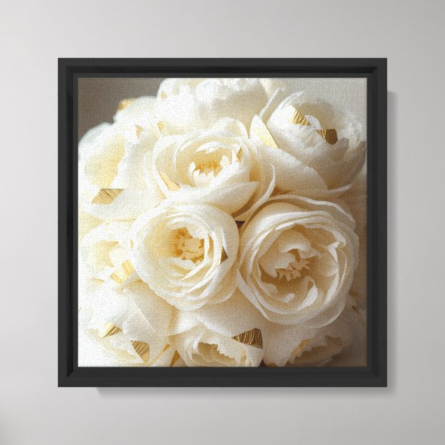 Rosblomsdesign  canvastryck (Framsida)