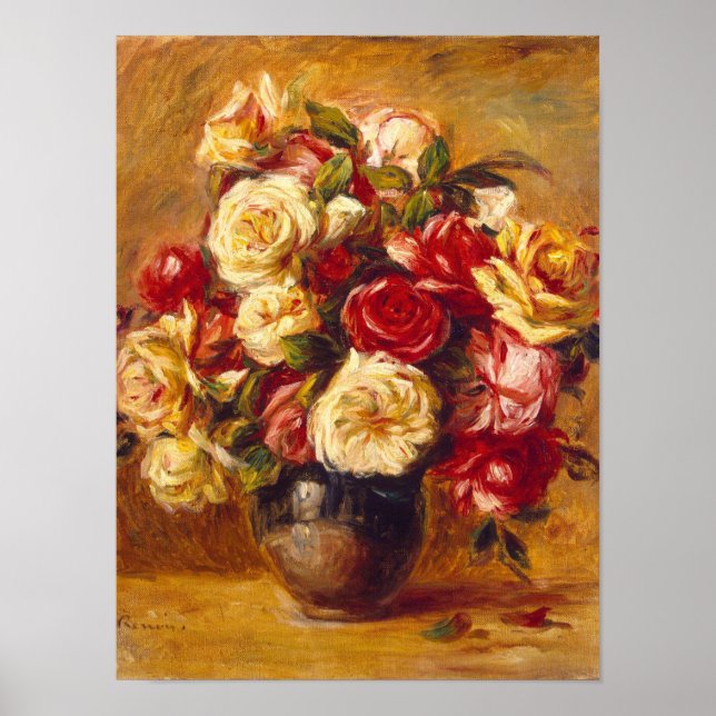 Rosbukett, Auguste Renoir Poster (Framsidan)