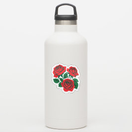Rosbukett Klistermärken