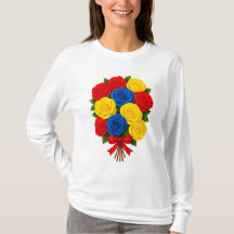 Rosbukett Kvinnors Långärmad T-Shirt