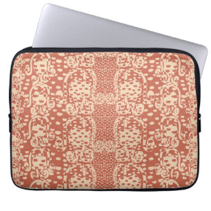 Rosbulbskopparblommor Laptop Fodral