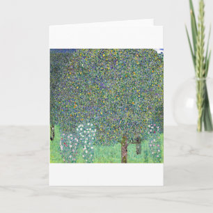 Rosbuskar under Träd, Gustav Klimt Kort
