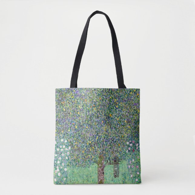 Rosbuskar under träden, Gustav Klimt Tygkasse (Framsida)
