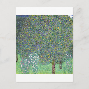 Rosbuskar under träden, Gustav Klimt Vykort