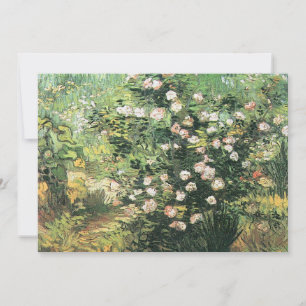 Rosbuske i blomning av Vincent van Gogh Inbjudningar