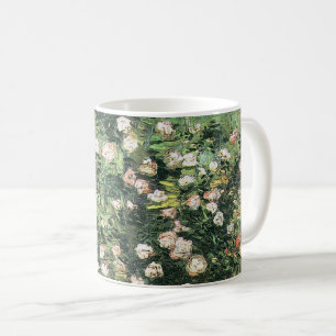 Rosbuske i blomning av Vincent van Gogh Kaffemugg