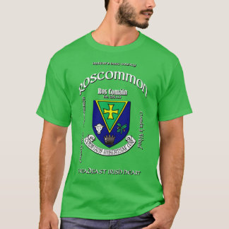 Roscommon Ireland Irish Vapensköld Jackar av Arm T Shirt