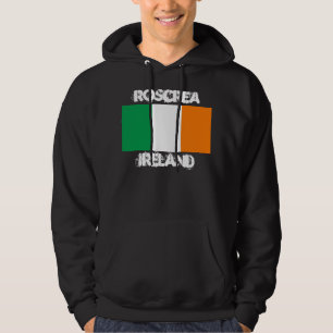 Roscrea, Irland med irländskt flagga Hoodie