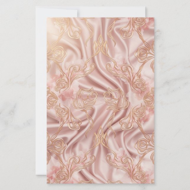 Rose Aesthetic Double-Sided Floral Stationery Pape (Framsida)
