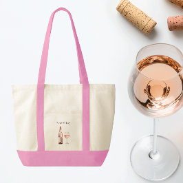 Rosé-älskare Totebag med rolig text Tygkasse