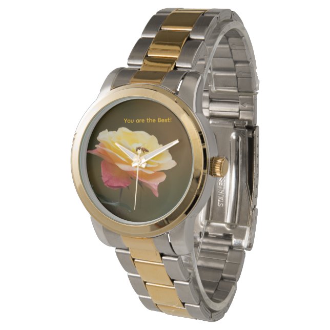 Rose and Bee Tote Armbandsur (Vinklad)